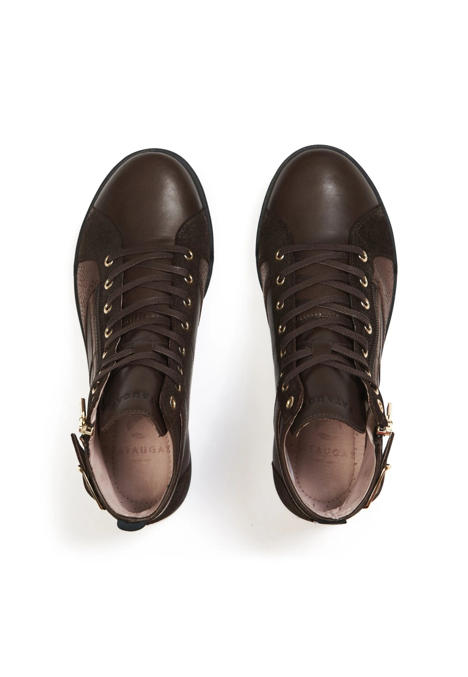 Pataugas Palme Mix F4HSneakers AlteChoco Brown Donna Sneakers P1011A052-O11 5 Pataugas Palme Mix F4HSneakers AlteChoco Brown Donna Sneakers P1011A052-O11 - immagine 3