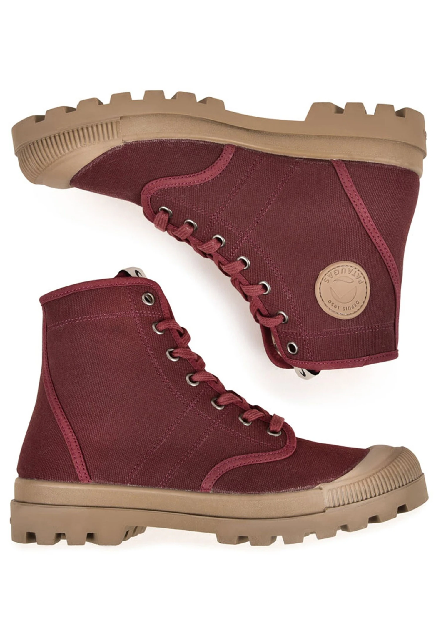 Pataugas Stivaletti StringatiBurgundy Donna Stivaletti P1011A06W-G11 5 Pataugas Stivaletti StringatiBurgundy Donna Stivaletti P1011A06W-G11 - immagine 3