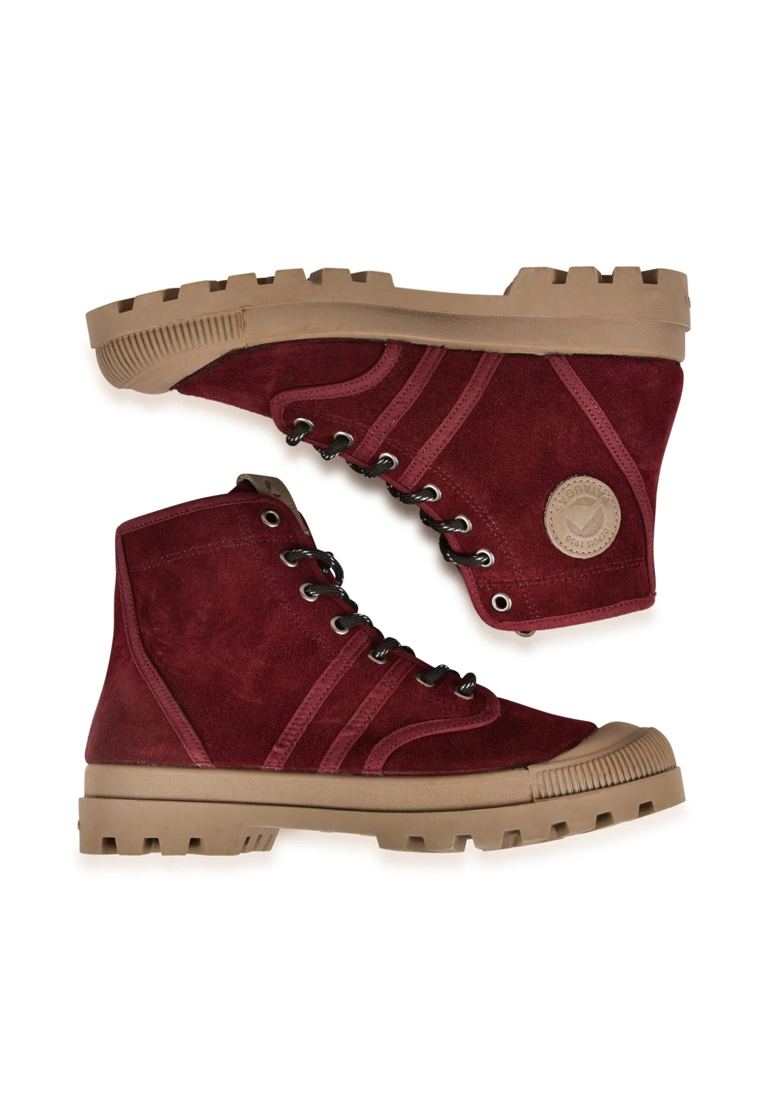 Pataugas Originale/S F4GSneakers AlteBurgundy Donna Sneakers P1011A03C-G11 5 Pataugas Originale/S F4GSneakers AlteBurgundy Donna Sneakers P1011A03C-G11 - immagine 3